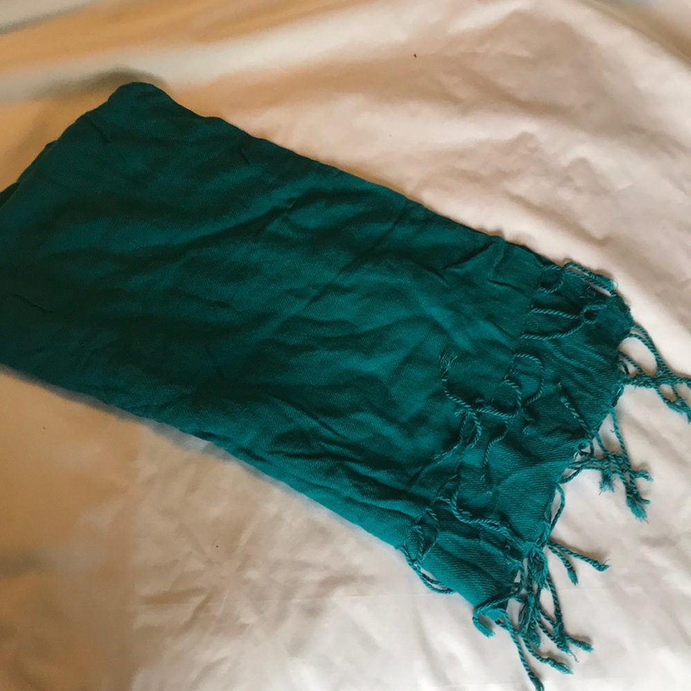 Blue cotton scarf